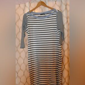 Tommy Hilfiger Navy and White Striped dress